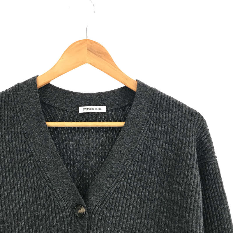 Everyday Wool-Blend Knit Cardigan