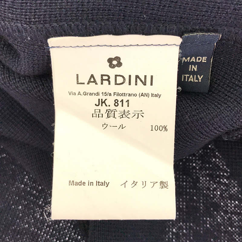 LARDINI / ラルディーニ | イタリア製 ウール ニット パイピング