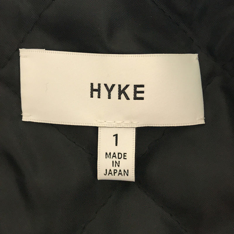 HYKE / ハイク | 牛革 ダブル レザー ライダース ジャケット 裏地キルティング | 1 |