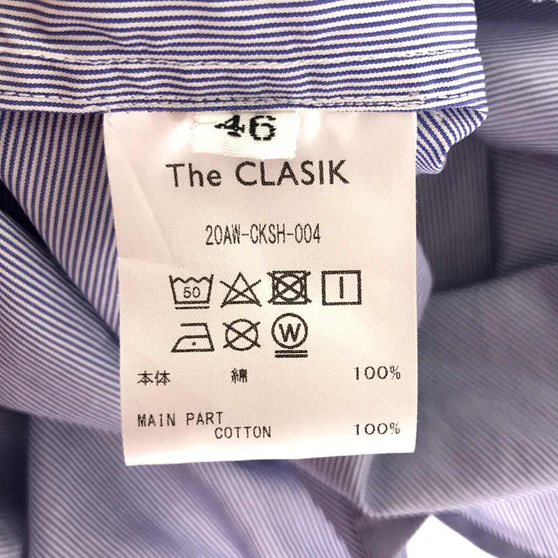 The CLASIK / ザ・クラシック | COLLARLESS SHIRT COTTON DJA RAIL