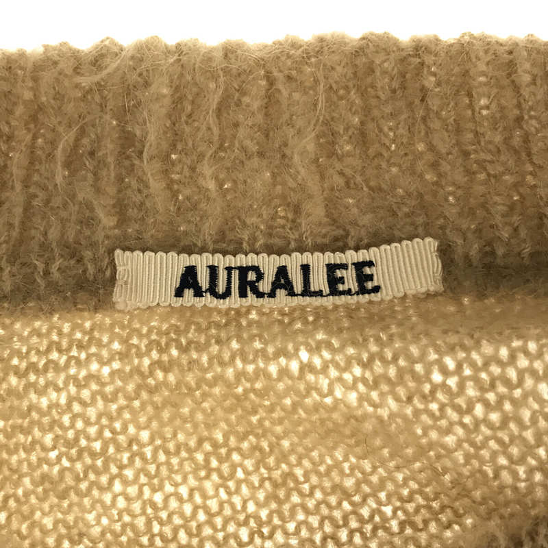 AURALEE / オーラリー | 2021AW | BRUSHED SUPER KID MOHAIR KNIT V