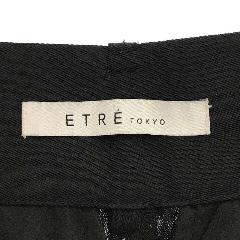 ETRE TOKYO / エトレトウキョウ | ツイルハイウエストタックパンツ | S