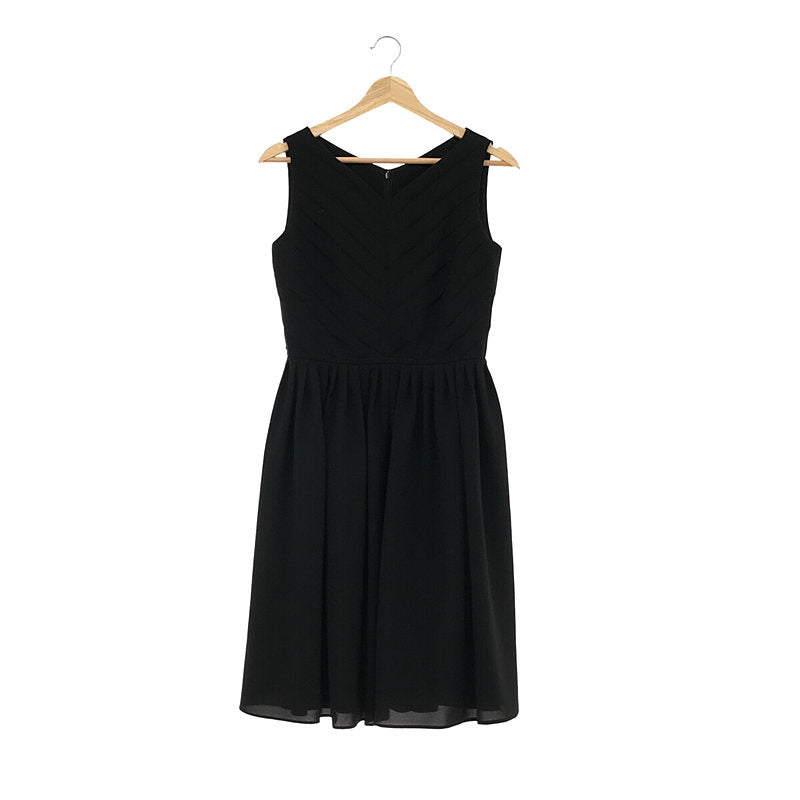 【美品】  M-PREMIER / エムプレミエ | ノースリーブワンピース | 38 | ブラック | レディース