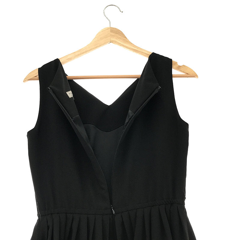 【美品】  M-PREMIER / エムプレミエ | ノースリーブワンピース | 38 | ブラック | レディース