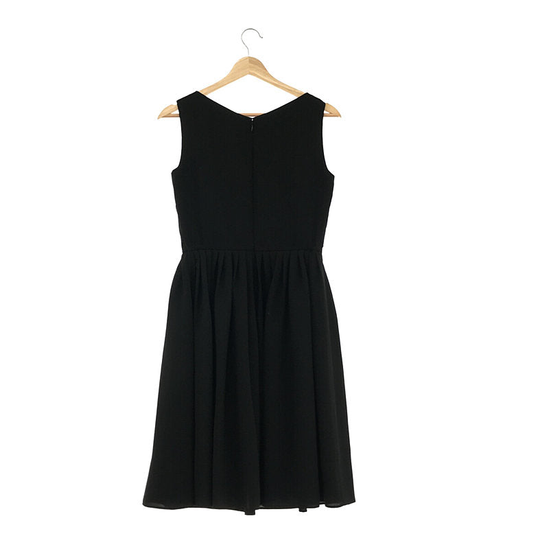 【美品】  M-PREMIER / エムプレミエ | ノースリーブワンピース | 38 | ブラック | レディース
