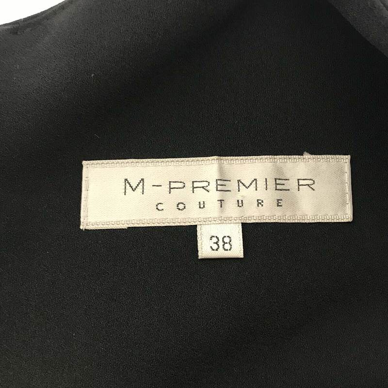 【美品】  M-PREMIER / エムプレミエ | ノースリーブワンピース | 38 | ブラック | レディース