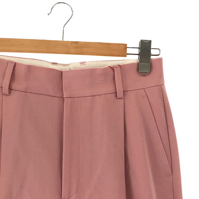 6(ROKU) / ロク | KARSEY PANTS センタープレス タックパンツ pink 