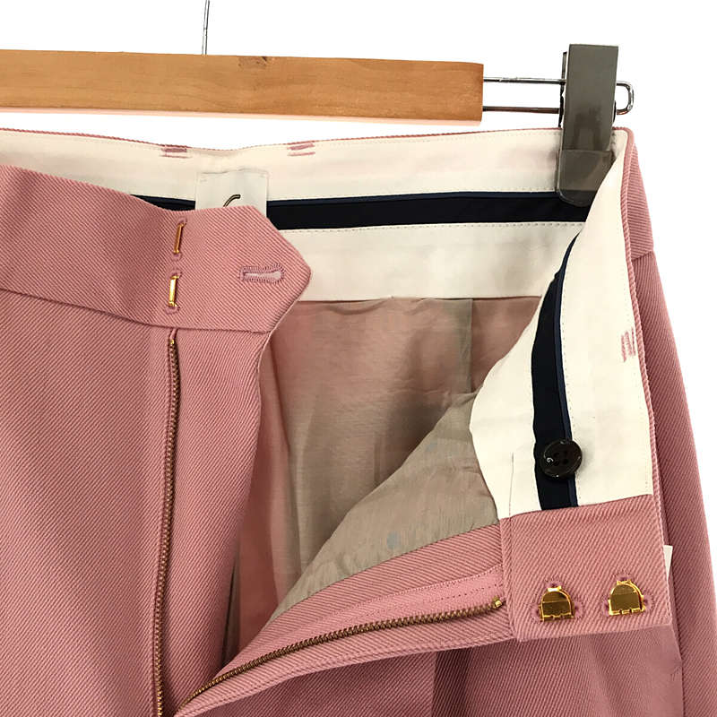 6(ROKU) / ロク | KARSEY PANTS センタープレス タックパンツ pink 