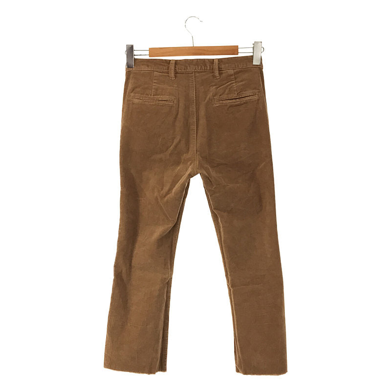 Deuxieme Classe / ドゥーズィエムクラス | 2020AW | ストレッチ コーデュロイ クロップド ブーツカット パンツ | 38 | ベージュ | レディース