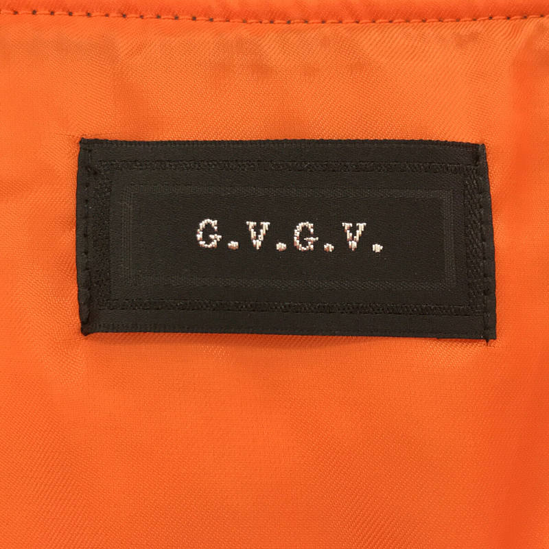 G.V.G.VレースアップMA-1 ブラック×オレンジ
