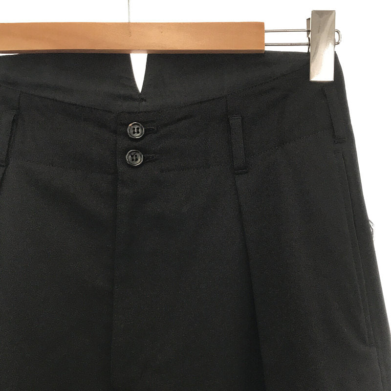 sulvam / サルバム | 2018AW | High Waist Cut Off Pants ウールギャバ