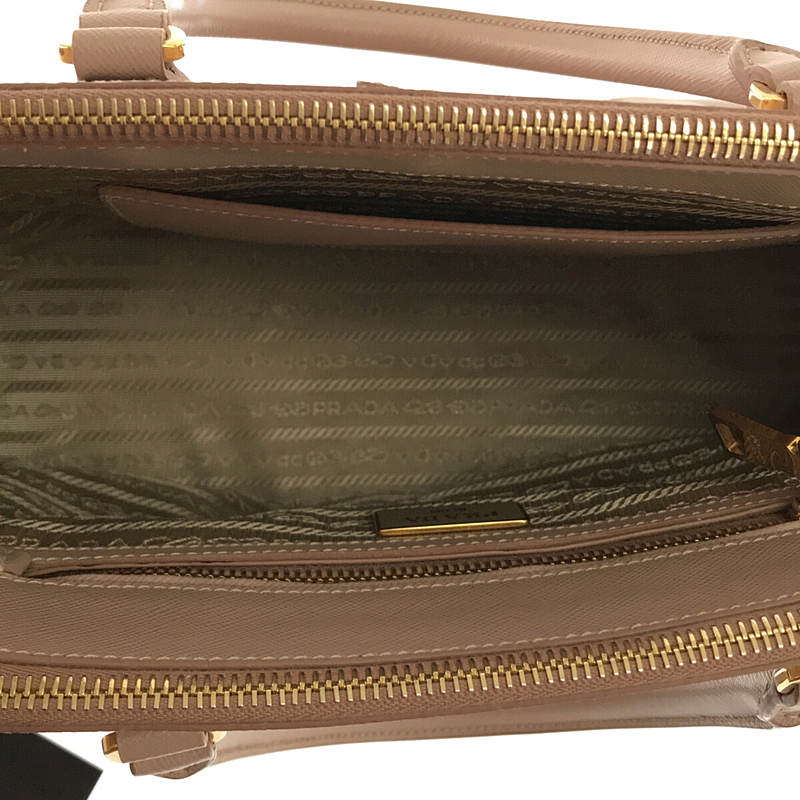 PRADA / プラダ | BN1801 2way クロシェット・ショルダー付き ガレリア サフィアーノレザー スモール バッグ ギャラ・保存袋有 |