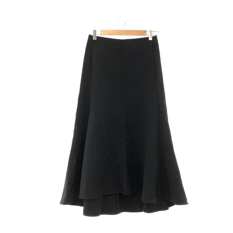 [Good Condition] AP STUDIO | High Twist Wool Flare Skirt | Size 36 | Black | Women's