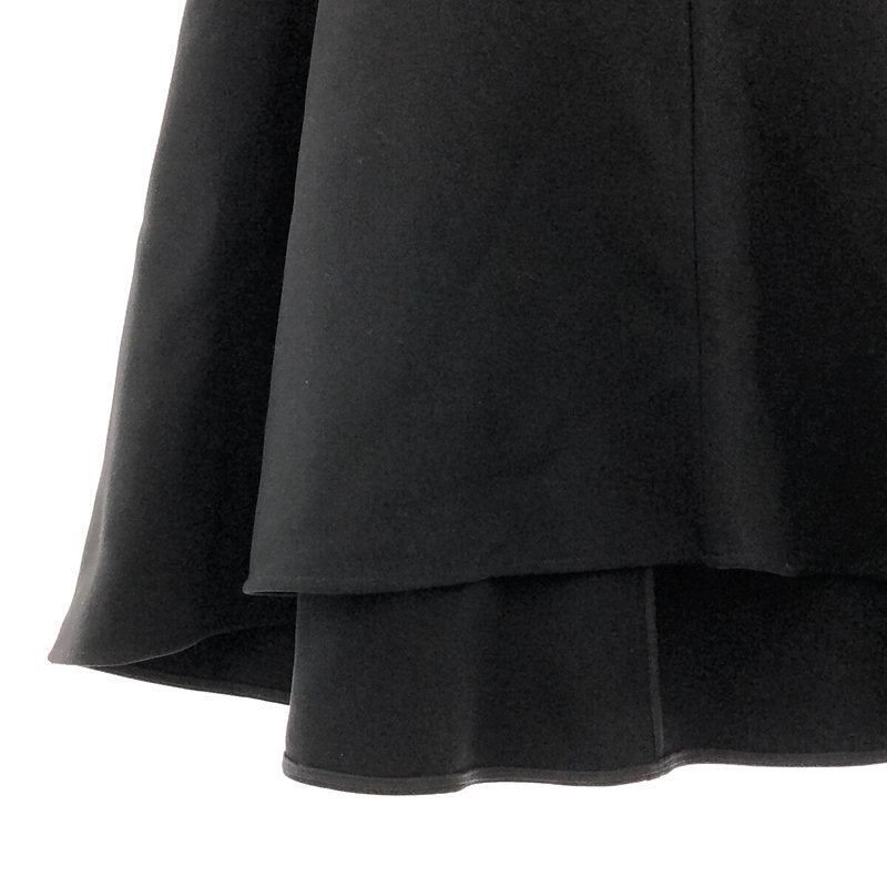 [Good Condition] AP STUDIO | High Twist Wool Flare Skirt | Size 36 | Black | Women's