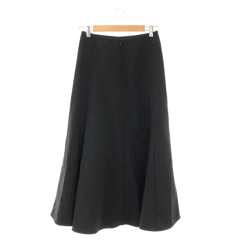 [Good Condition] AP STUDIO | High Twist Wool Flare Skirt | Size 36 | Black | Women's