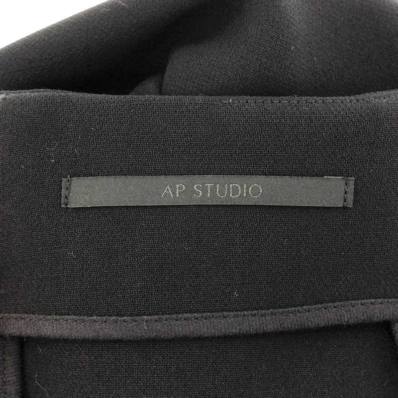 [狀況良好] AP STUDIO |高捻羊毛喇叭裙 |尺寸 36 |黑色 |女性的