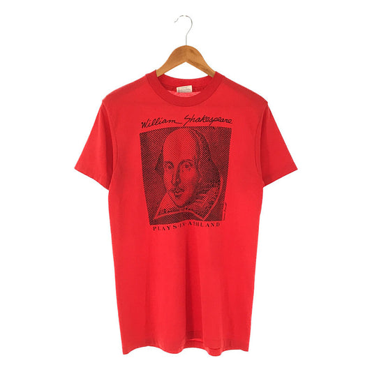 VINTAGE / ヴィンテージ古着 | 1980s | 80s USA製 ウィリアム シェイクスピア PLAYS IN ASHLAND コットン ポリエステル ボディ プリント Tシャツ | M |