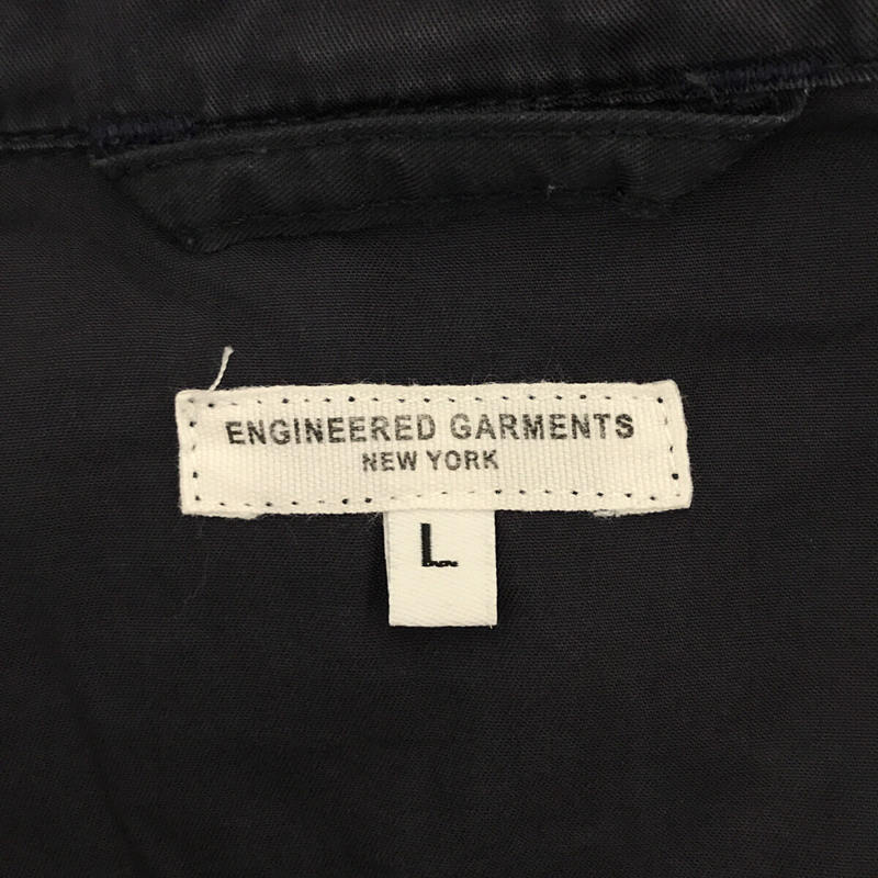 Engineered Garments / エンジニアドガーメンツ | コットン フライフロント シングルブレスト ダスター コート | L | ネイビー | メンズ