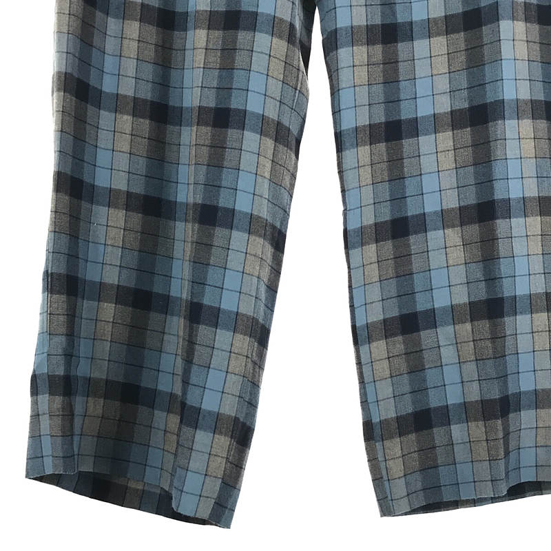 公式の店舗 ヨーク YOKE 21SS PAJAMA オンブレチェック PANTS