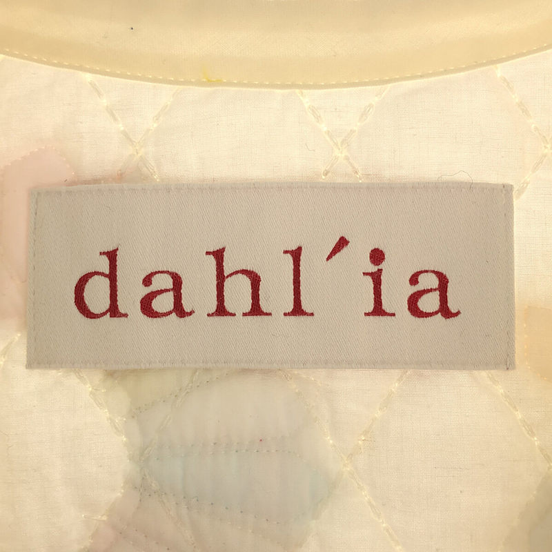 【美品】  dahl'ia / ダリア | フラワーキルト ベスト | F | マルチカラー | レディース
