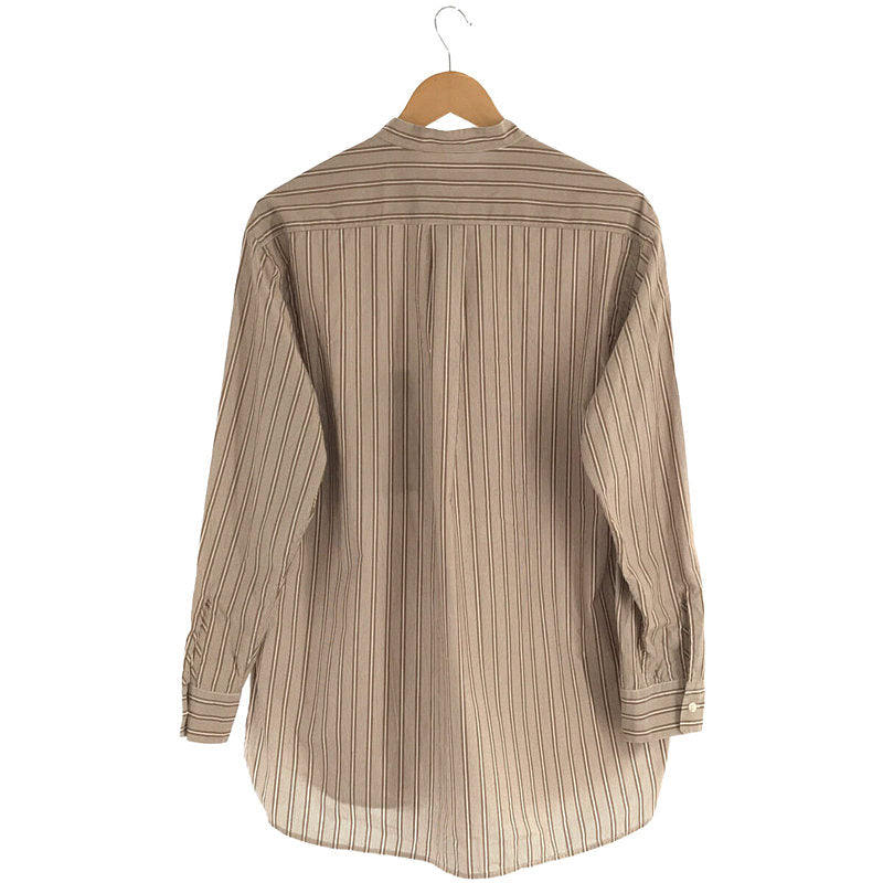 Cristaseya / クリスタセヤ | STRIPED COTTON MAO SHIRT マオシャツ | M |