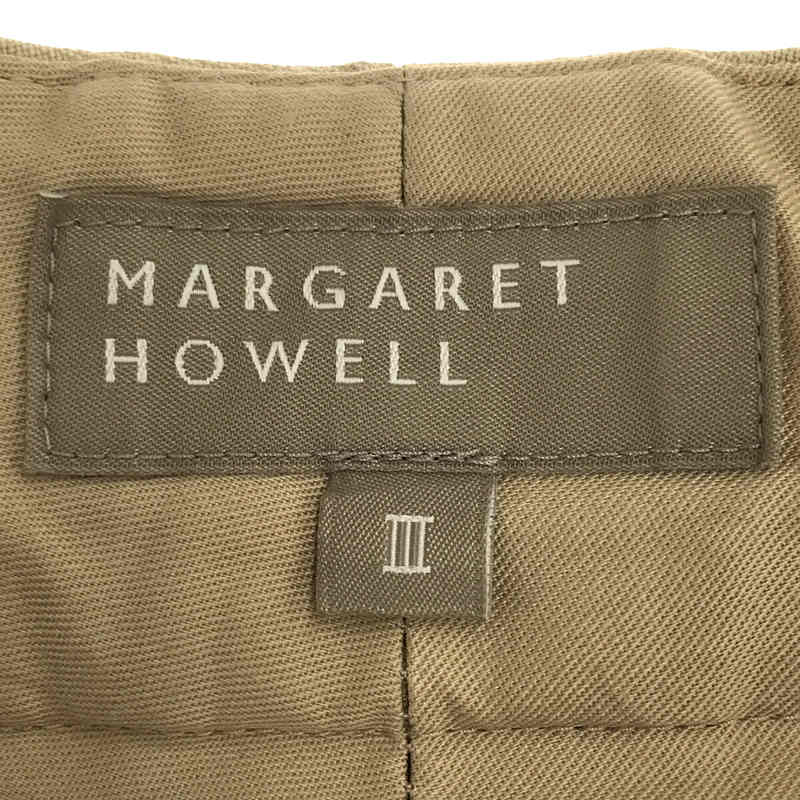 MARGARET HOWELL（マーガレット・ハウエル）テーパードタックパンツ-