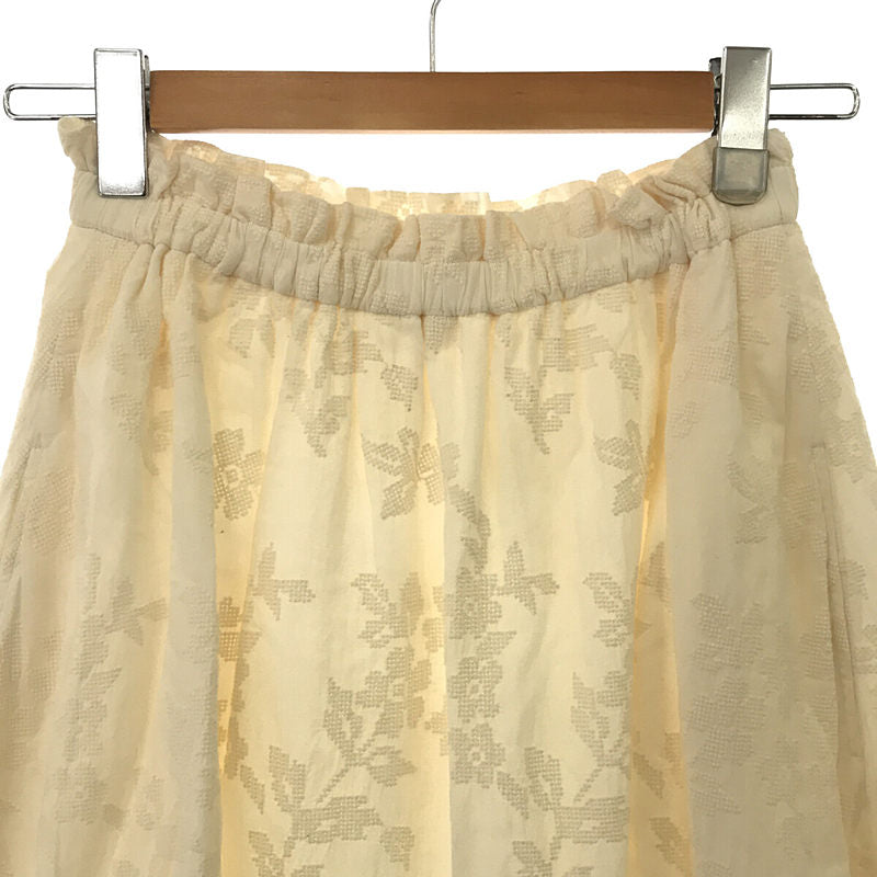Ron Herman / ロンハーマン | 通年 | コットン フラワー ジャガード 刺繍 ロング スカート | S |