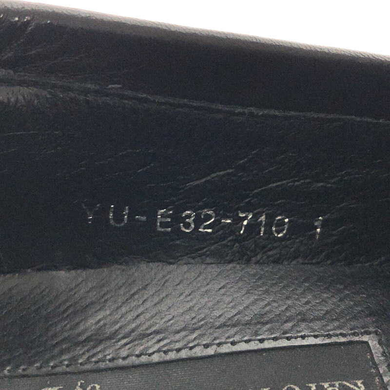 【美品】  Y's / ワイズ ヨウジヤマモト | × KAYO NAKAMURA カヨナカムラ 別注 レザー エスパドリーユ シャークソール キルト ローファー | 1 | ブラック | レディース