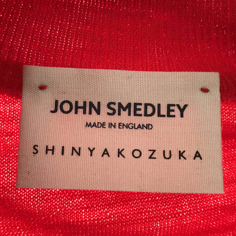 【新品】  SHINYA KOZUKA / シンヤコヅカ | 2022AW | HIGH GAUGE WITH JOHN SMEDLEY ハイゲージモックネックニット | MEDIUM | BLACK | メンズ