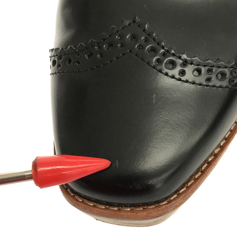 【美品】  UNITED ARROWS / ユナイテッドアローズ | UWMSC ウイングチップ レースアップ プラットフォーム シューズ | 37 1/2 | ブラック | レディース