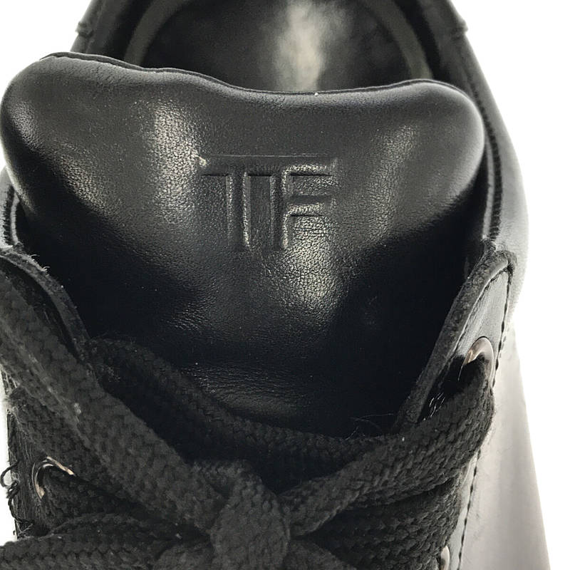 TOM FORD / トムフォード | KYA LEATHER LOW-CUT SNEAKERS レザースニーカー | 8.5 | ブラック | メンズ