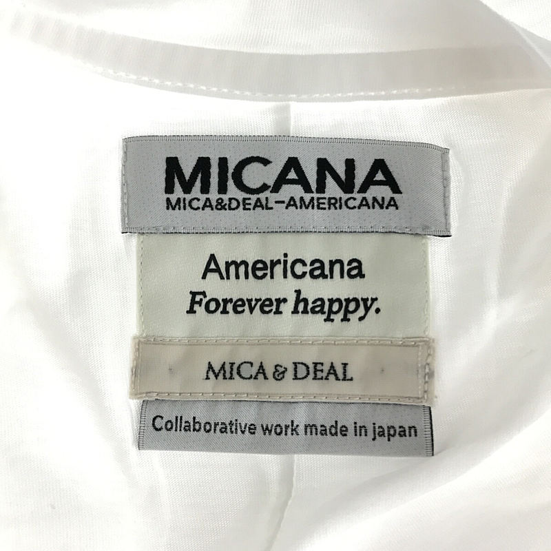 Americana / アメリカーナ | × MICA&DEAL マイカ＆ディール ロゴ コットン カットソー white | F | ホワイト | レディース