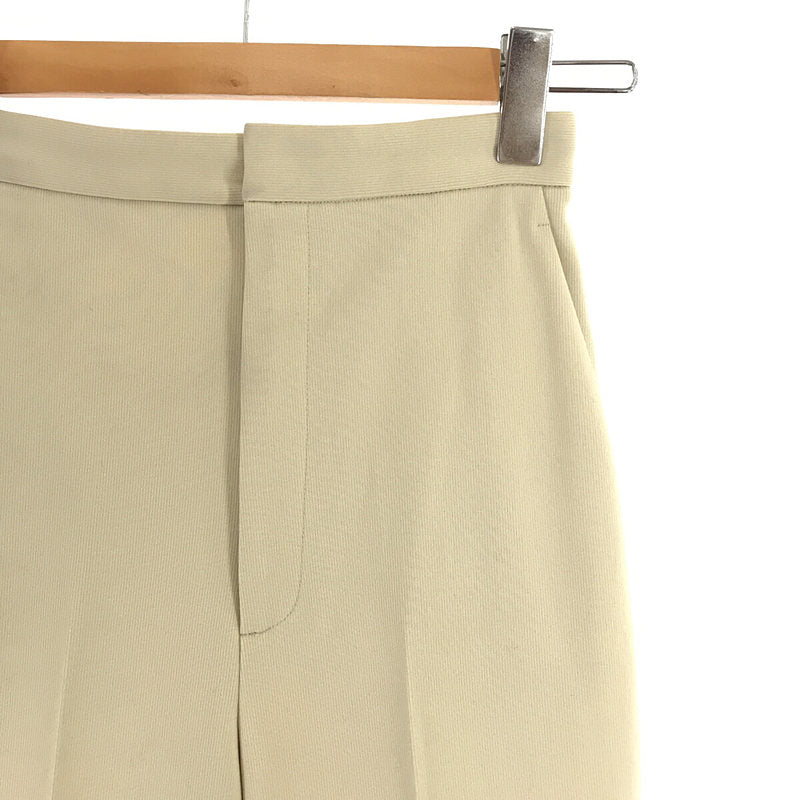 6(ROKU) / ロク | JERSEY BOOT CUT PANTS ジャージ ブーツカット パンツ beige | 34 |