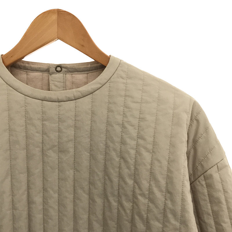 6(ROKU) / ロク | STRIPE QUILTING PULLOVER ストライプ キルティング