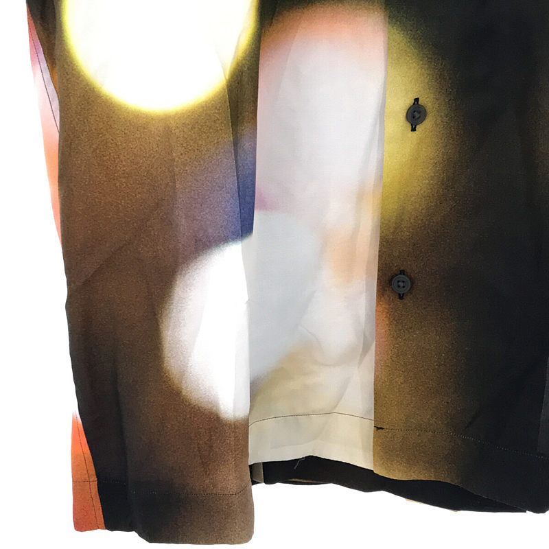 【新品】  FUMITO GANRYU / フミト ガンリュウ | 2020SS | Watteau pleats Hawaiian shirt landscape ヴァトー プリーツ ハワイアン シャツ ランドスケープ | 2 | METROPOLITAN × GALAXY | メンズ