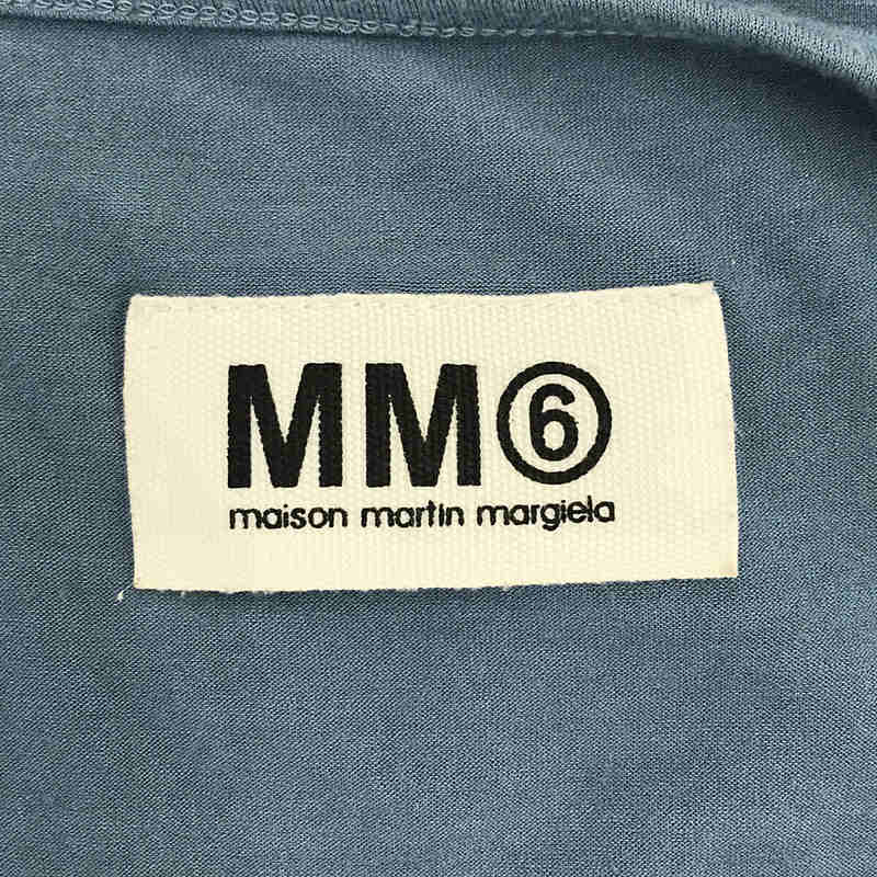 MM6 Maison Margiela / エムエムシックス メゾンマルジェラ | 2009SS | レーヨン ショルダー プリント ラウンドヘム Tシャツ | S |