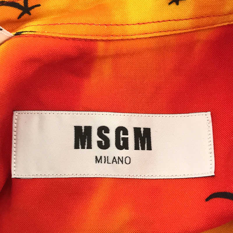 MSGM / エムエスジーエム | 2019SS | CAMICIA SHIRT レーヨン パーム