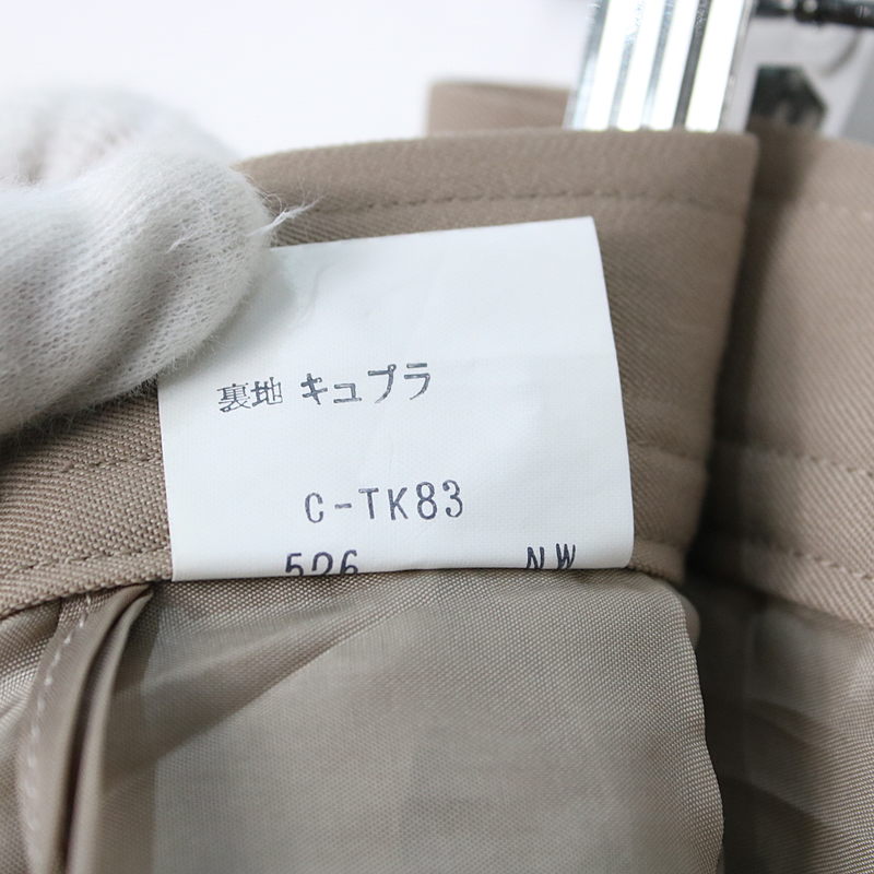 YVES SAINT LAURENT / イヴサンローラン | ウールワンタックスラックスパンツ | L |