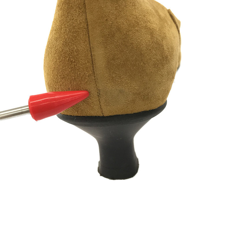 YOSHITO / ヨシト | スエード ポインテッドトゥパンプス | 24.5 | マスタード | レディース