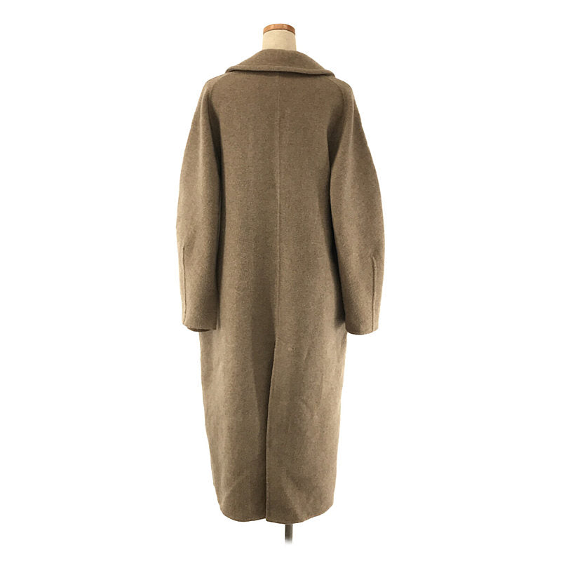 CLANE / クラネ | ARCH SLEEVE REVER COAT アーチスリーブ リバーコート | 2 | ライトブラウン | レディース