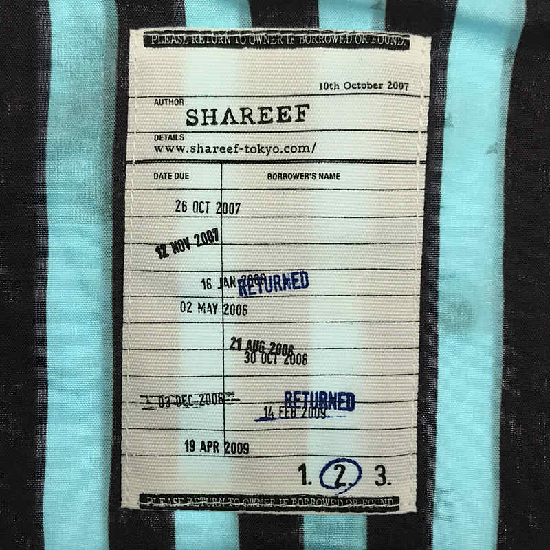 SHAREEF / シャリーフ | INKJET STRIPE SHIRTS BLOUSON レーヨン