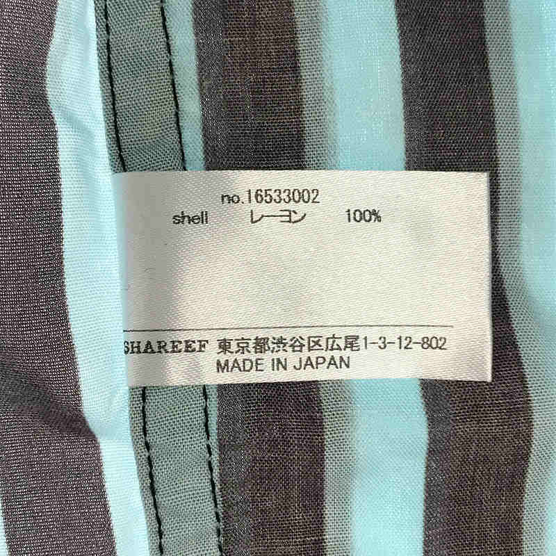 SHAREEF / シャリーフ | INKJET STRIPE SHIRTS BLOUSON レーヨン