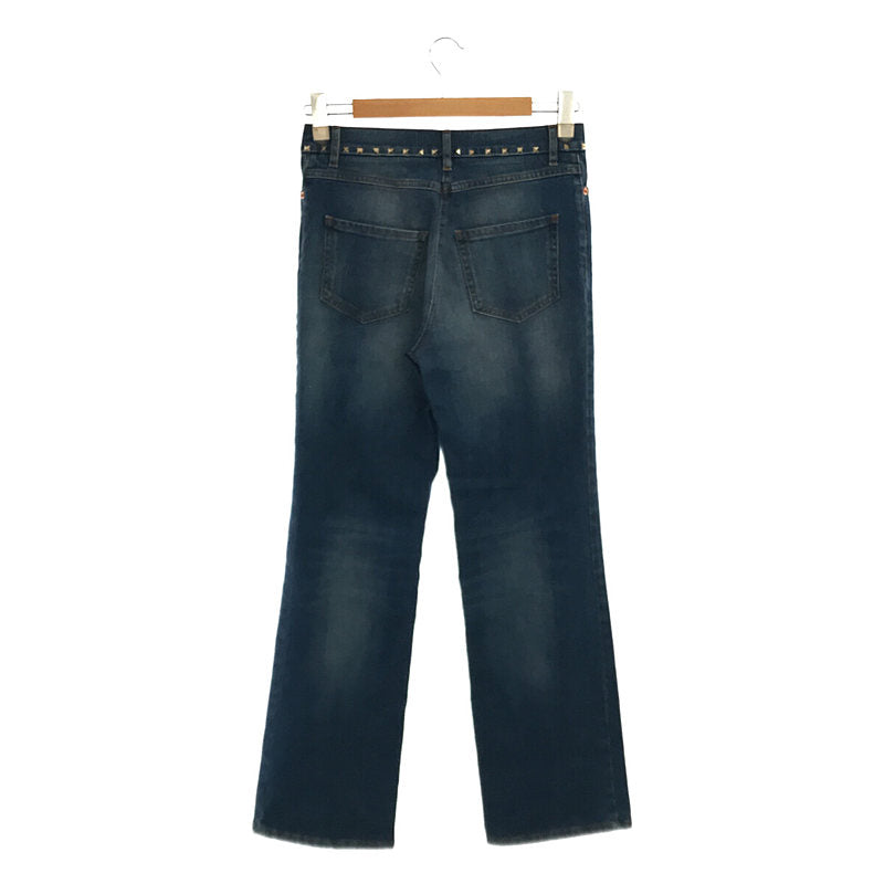 [Beautiful Condition] VALENTINO | Italian Rock Stud Denim Pants | Size 25 | Indigo | Women's