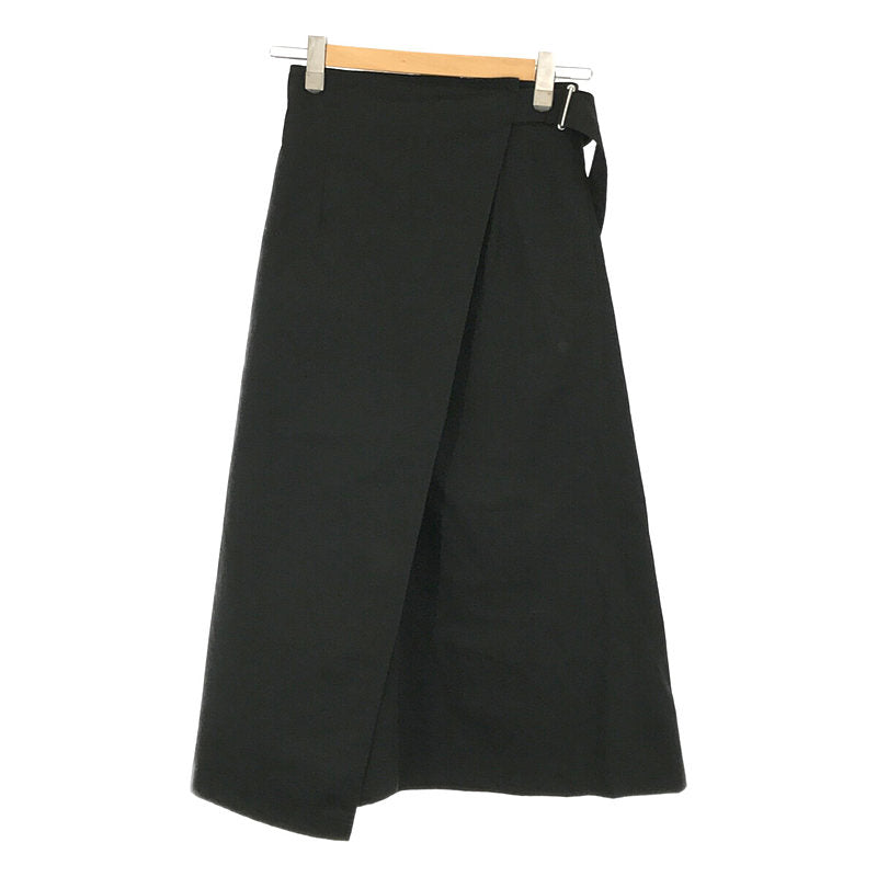 foufou / foufou | high waist wrap skirt | 0 | Black | Women's