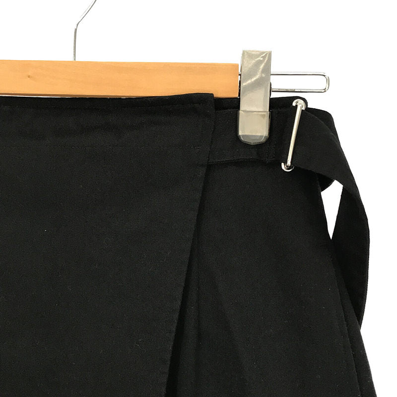 foufou / foufou | high waist wrap skirt | 0 | Black | Women's