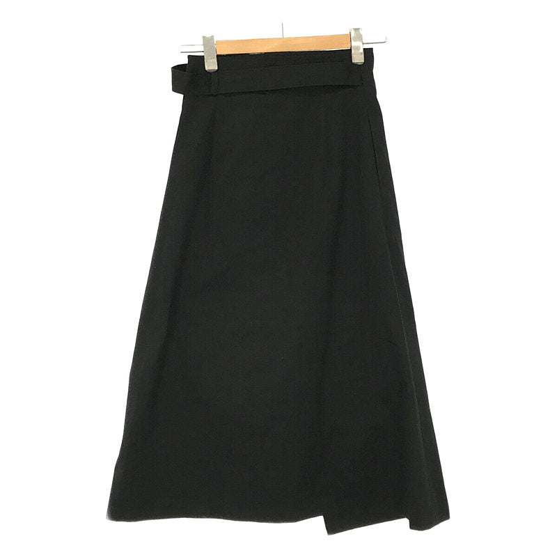 foufou / foufou | high waist wrap skirt | 0 | Black | Women's