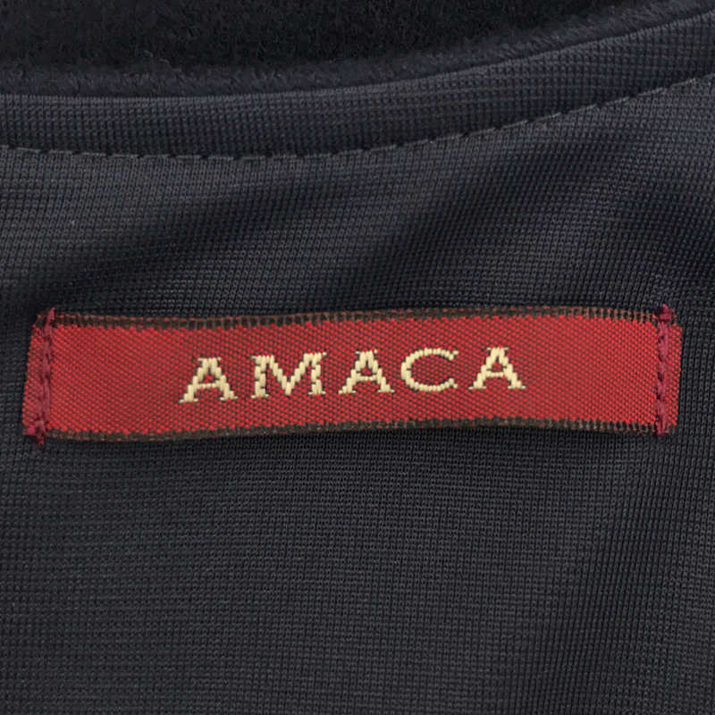 AMACA / アマカ | 圧縮ウール ジャージー ティアード フレア ロング