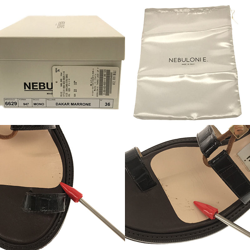 NEBULONI E / ネブローニ | 2021SS | Plage 取扱い THONG LACE UP FLAT