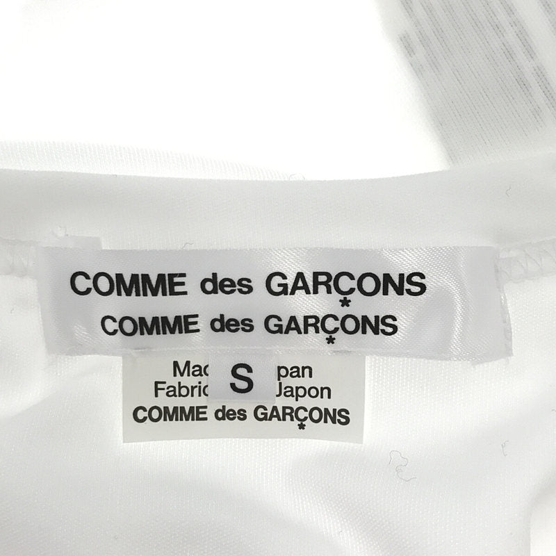 COMME des GARCONS COMME des GARCONS / コムコム | 2022SS / AD2021 変形 短冊 切替 チュール レース フリル カットソー Tシャツ | S |