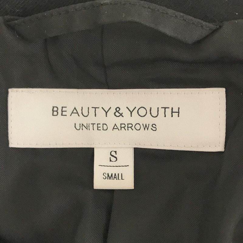BEAUTY&YOUTH / ビューティーアンドユース | ウール混 カラーレス テーラード ジャケット | S | ブラック | レディース